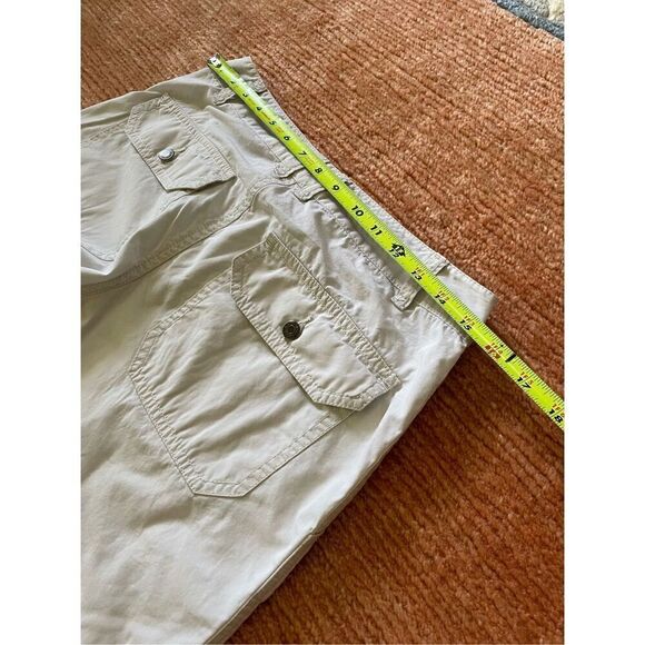 Victorias Secret London Jean Chino Ivory Crop Capri Pants  Cargo Trousers - Picture 7 of 8